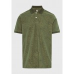 Funky Buddha Ανδρική Κοντομάνικη Μπλούζα Polo Χακί