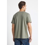 Funky Buddha The Essentials Ανδρικό Κοντομάνικο T-Shirt Πράσινο