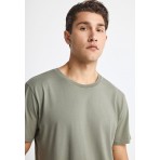 Funky Buddha The Essentials Ανδρικό Κοντομάνικο T-Shirt Πράσινο