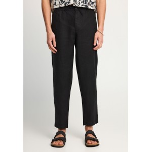 Funky Buddha Linen Παντελόνι Chino Ανδρικό (FBM013-011-02-BLACK)
