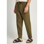 Funky Buddha Ανδρικό Παντελόνι Chino Χακί