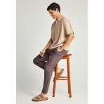 Funky Buddha Ανδρικό Παντελόνι Chino Καφέ