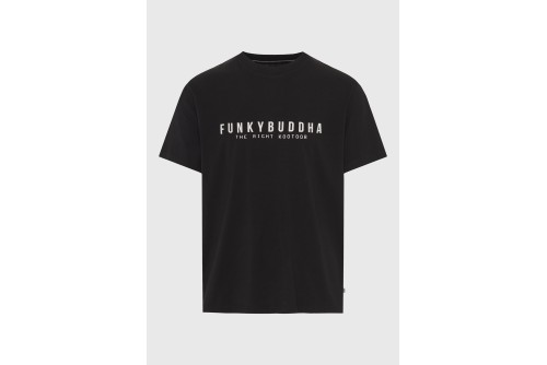 Funky Buddha Print T-Shirt Ανδρικό (FBM013-011-04-BLACK)
