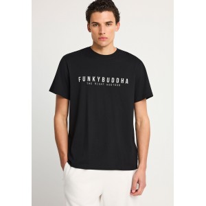 Funky Buddha Print T-Shirt Ανδρικό (FBM013-011-04-BLACK)