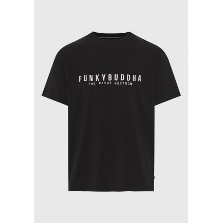 Funky Buddha Ανδρικό Κοντομάνικο T-Shirt Μαύρο