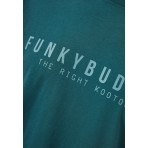 Funky Buddha Ανδρικό Κοντομάνικο T-Shirt Πετρόλ