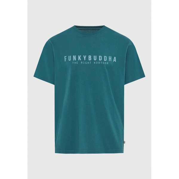 Funky Buddha Print T-Shirt Ανδρικό (FBM013-011-04-MEDITERRANEA)
