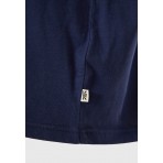 Funky Buddha Ανδρικό Κοντομάνικο T-Shirt Μπλε Σκούρο