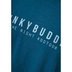 Funky Buddha Ανδρικό Κοντομάνικο T-Shirt Πετρόλ