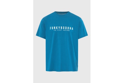 Funky Buddha Print T-Shirt Ανδρικό (FBM013-011-04-OCEAN-DEPTH)