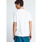 Funky Buddha Ανδρικό Κοντομάνικο T-Shirt Εκρού