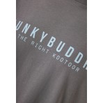 Funky Buddha Ανδρικό Κοντομάνικο T-Shirt Γκρι