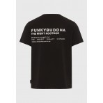 Funky Buddha Ανδρικό Κοντομάνικο T-Shirt Μαύρο