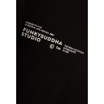 Funky Buddha Ανδρικό Κοντομάνικο T-Shirt Μαύρο