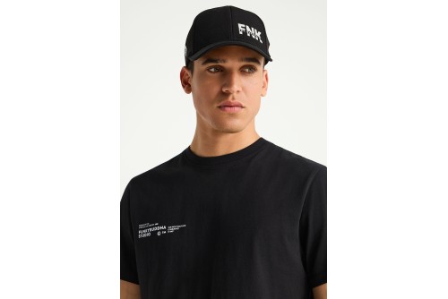 Funky Buddha Print T-Shirt Ανδρικό (FBM013-012-04-BLACK)