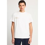 Funky Buddha Ανδρικό Κοντομάνικο T-Shirt Εκρού