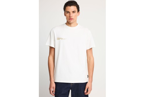 Funky Buddha Print T-Shirt Ανδρικό (FBM013-012-04-OFF-WHITE)