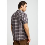 Funky Buddha Ανδρικό Κοντομάνικο Καρό Πουκάμισο Διάφορα Χρώματα