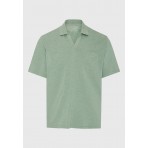 Funky Buddha The Basics Ανδρικό Κοντομάνικο Polo T-Shirt Μέντα