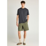 Funky Buddha Ανδρικό Κοντομάνικο T-Shirt Ανθρακί