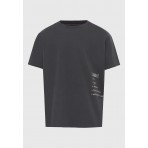 Funky Buddha Ανδρικό Κοντομάνικο T-Shirt Ανθρακί