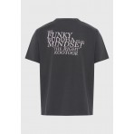 Funky Buddha Ανδρικό Κοντομάνικο T-Shirt Ανθρακί