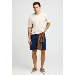 Funky Buddha Ανδρικό Κοντομάνικο T-Shirt Μπεζ