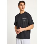Funky Buddha Ανδρικό Κοντομάνικο T-Shirt Μαύρο