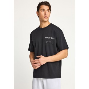 Funky Buddha Ανδρική Μπλούζα Κοντό Μανίκι Και Τύπωμα (FBM013-015-04-BLACK)