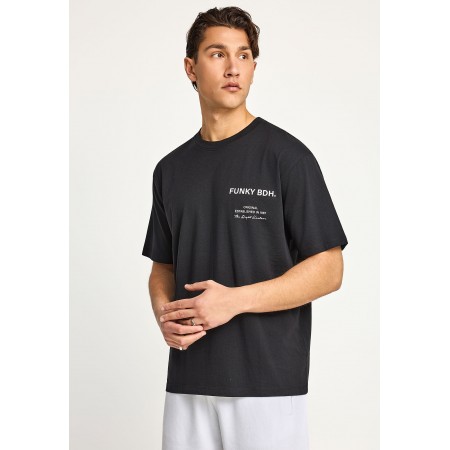 Funky Buddha Ανδρική Μπλούζα Κοντό Μανίκι Και Τύπωμα 