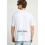Funky Buddha Ανδρικό Κοντομάνικο T-Shirt Λευκό