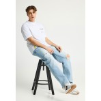 Funky Buddha Ανδρικό Κοντομάνικο T-Shirt Λευκό