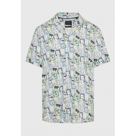 Funky Buddha Ανδρικό Κοντομάνικο Πουκάμισο 
