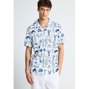 Funky Buddha Ανδρικό Πουκάμισο Με Κοντό Μανίκι (FBM013-016-05-OFF-WHITE)