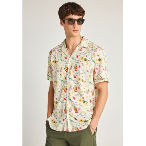 Funky Buddha Ανδρικό Πουκάμισο Με Κοντό Μανίκι (FBM013-017-05-OFF-WHITE)