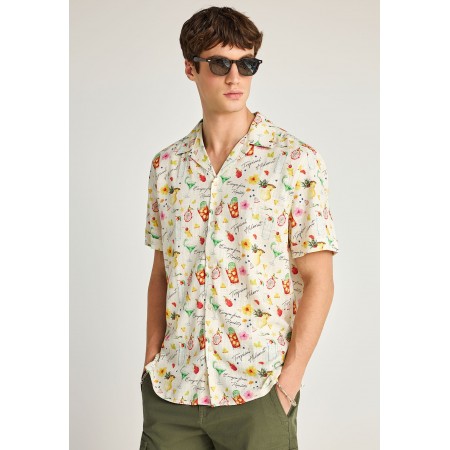 Funky Buddha Ανδρικό Κοντομάνικο Πουκάμισο