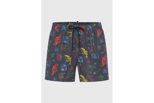 Funky Buddha Μαγιό Σορτς Ανδρικό (FBM013-017-16-BLACK)