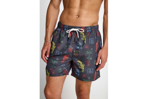 Funky Buddha Μαγιό Σορτς Ανδρικό (FBM013-017-16-BLACK)