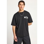 Funky Buddha Ανδρικό Κοντομάνικο T-Shirt Μαύρο