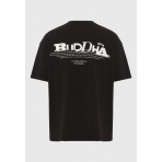 Funky Buddha Ανδρικό Κοντομάνικο T-Shirt Μαύρο