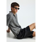 Funky Buddha Ανδρικό Πουκάμισο Με Κοντό Μανίκι (FBM013-018-05-MOON-MIST)