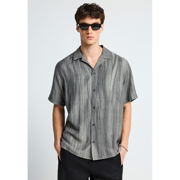 Funky Buddha Ανδρικό Πουκάμισο Με Κοντό Μανίκι (FBM013-018-05-MOON-MIST)