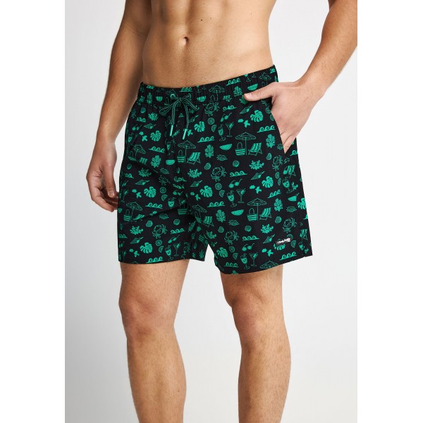 Funky Buddha Ανδρικό Σορτς (FBM013-020-16-BLACK)