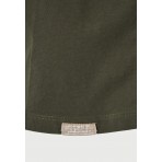 Funky Buddha Ανδρικό Κοντομάνικο T-Shirt Χακί