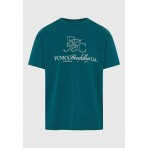 Funky Buddha Ανδρικό Κοντομάνικο T-Shirt Πράσινο