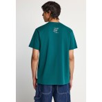 Funky Buddha Ανδρικό Κοντομάνικο T-Shirt Πράσινο