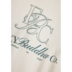 Funky Buddha Ανδρικό Κοντομάνικο T-Shirt Εκρού