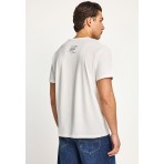 Funky Buddha Ανδρικό Κοντομάνικο T-Shirt Εκρού