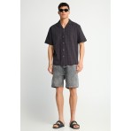 Funky Buddha Ανδρικό Κοντομάνικο Πουκάμισο Ανθρακί