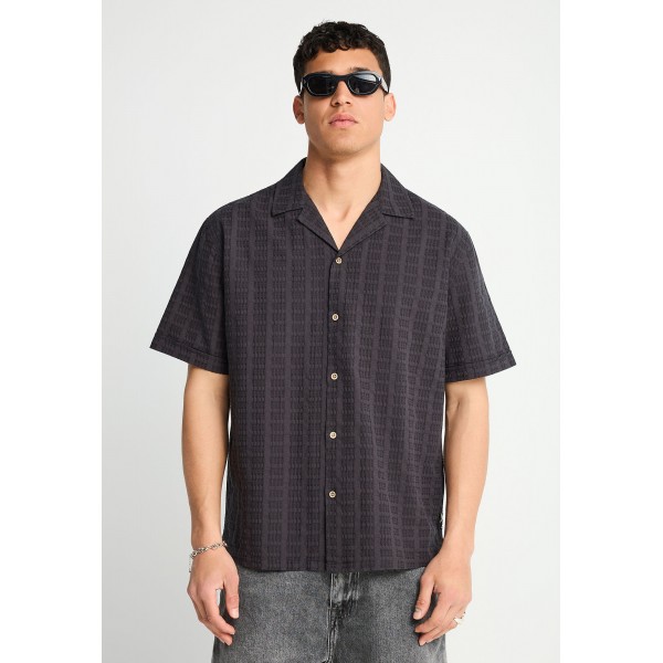 Funky Buddha Ανδρικό Πουκάμισο Με Κοντό Μανίκι (FBM013-023-05-ANTHRACITE)